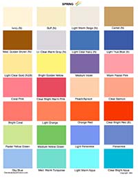 Seasonal Color Analysis Kit PDF Four Seasons Color Palette Template Spring  Autumn Winter Summer Color Chart Color Wheel for Armocromia A4 